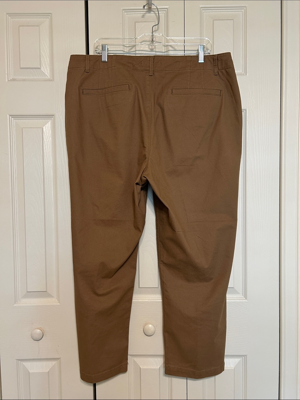 LOFT Monroe Curvy Brown Chino Ankle Pants - Sz 16 - Excellent Condition - Picture 3 of 8